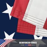 5x3 Ft American Outdoor Flag - US Flag Bright Color and Fade Resistant - Canvas Header and Double Stitched - USA Flags with Brass Grommets (US Flag 2pc)