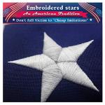 American Flag for outside 2.5x4 Ft Pole Sleeve Banner Style. Embroidered Stars, Sewn Stripes, NO Grommets, UV Protected, 210D Polyester USA US Outdoor Indoor Flags, american flags for outside. (Pole NOT Included)