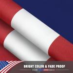 5x3 Ft American Outdoor Flag - US Flag Bright Color and Fade Resistant - Canvas Header and Double Stitched - USA Flags with Brass Grommets (US Flag 2pc)
