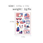 135 Pcs 4th of July Temporary Tattoos - Independence Day Patriotic American Flag Tattoo Stickers for Kids & Adults (12 Sheets)
