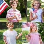 135 Pcs 4th of July Temporary Tattoos - Independence Day Patriotic American Flag Tattoo Stickers for Kids & Adults (12 Sheets)