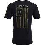 Under Armour Men's New Freedom Flag T-Shirt, Black (004)/Marine Od Green, Large
