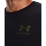 Under Armour Men's New Freedom Flag T-Shirt, Black (004)/Marine Od Green, Large