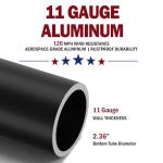 30FT Heavy Duty Flag Pole Kit, Real 11 Gauge Aluminum, 2.4" Large Bottom Tube, True Glory Edition,In Ground Flagpole for Outside House,Residential & Commercial, Gift Box Packaging-120MPH Wind Tested