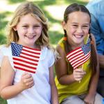 50 PCS Small American Flags on Stick, 4 x 6 Inches 4th of July Decorations, Tear Resistant Patriotic USA Flag Fourth of July Flags, Anti Wrinkle Handheld Memorial Day Decor for Parade