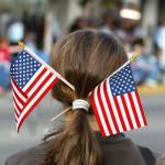 50 PCS Small American Flags on Stick, 4 x 6 Inches 4th of July Decorations, Tear Resistant Patriotic USA Flag Fourth of July Flags, Anti Wrinkle Handheld Memorial Day Decor for Parade