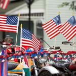 50 PCS Small American Flags on Stick, 4 x 6 Inches 4th of July Decorations, Tear Resistant Patriotic USA Flag Fourth of July Flags, Anti Wrinkle Handheld Memorial Day Decor for Parade