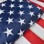 American Flag 5x8 FT, US Flag USA High Wind with Embroidered Stars, Sewn Stripes, Brass Grommets, Durable USA Flag Outdoor Outside