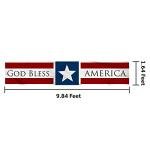 4th of July Decorations Outdoor Banner God Bless America Large Banner Stars and Stripes Yard Sign Indoor Wall Decorative Hanging Banner Patriotic Party Supplies Decor for Memorial Day Independence Day