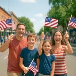 24 Pack Small American Flags on Stick, Waterproof 4th of July Patriotic Handheld Flag, Fourth of July Mini Flags, July 4th Flag for Patriotic Accessories Veterans Day Decorations Party Decor Supplies