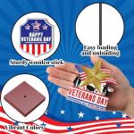 Briwooody 6 Pcs Happy Veterans Day Table Decorations Veterans Day Centerpieces for Tables Army Deployment Party Supplies Patriotic Thank You Decorations for Military Welcome Table Topper