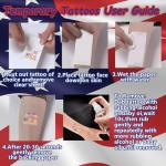 120Pcs 4th of July Tattoos - 15Sheet Fourth of July Tattoos Temporary for Kids,USA American Flag Patriotic Tattoo,Red White and Blue Independence/Memorial/Labor Day Decorations Accessories