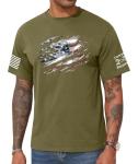 KESHIAN Men's American USA Flag Patriotic T Shirt Crewneck Casual Mens Graphic Tees