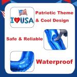 ZJJZOAA 6 Pcs 4th of July Balloons,16 Inch Patriotic Independence Day Foil Balloons,I Love USA Red White Blue Party Decorations, Letter American Flag Decor for Memorial Day Independence Day