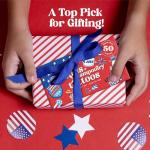 4th of July Temporary Tattoos for Kids – 50pcs Patriotic USA Tattoo Stickers for Independence Day, Pre-Cut, Hypoallergenic, Skin-Safe, Easy to Apply | Flags, Stars, Fireworks | Party Favors & Gifts