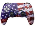 MODDEDZONE M Series Custom Wireless Controller Compatible with PS5 - Exclusive and Unique Design| Customized in the USA| (American Flag)