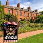 America 250th Anniversary Garden Flag, USA 250 Years Banner Patriotic Freedom Yard Sign Double-Sided Waterproof Flag 12x18 Inch