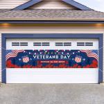 Thank You Veterans Banner,Veterans Day Decorations Outdoor,American Flag Veterans Day Banners Patriotic Party Decoration and Supplies for Home House Yard Garden (Blue 1)