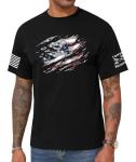 KESHIAN Men's American USA Flag Patriotic T Shirt Crewneck Casual Mens Graphic Tees