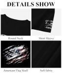 KESHIAN Men's American USA Flag Patriotic T Shirt Crewneck Casual Mens Graphic Tees