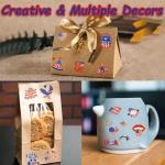 4th of July Tattoos Decorations - 177Pcs Fourth of July Tattoo Temporary for Kids, USA American Flag Patriotic Stickers, Red White and Blue Independence/Memorial/Labor Day Accessories Party Supplies