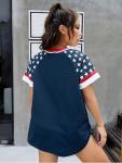 JINTING USA Jerseys for Women - 4th of July Womens Button Down Baseball Shirts American Flag and Star Patriotic Shirt