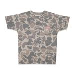 Mooselander - Men's Patriotic T-Shirt, Realtree and Mossy Oak Camo T-Shirt for Men, Hunting Apparel with USA Flag Embroidery (US, Alpha, X-Large, Regular, Classic Camo Brown)
