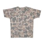 Mooselander - Men's Patriotic T-Shirt, Realtree and Mossy Oak Camo T-Shirt for Men, Hunting Apparel with USA Flag Embroidery (US, Alpha, X-Large, Regular, Classic Camo Brown)