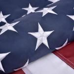 American Flags for Outside 4x6 FT, 4x6 American Flag Outdoor Heavy Duty with High Wind, US Flag with Embroidered Stars, Brass Grommets, Thicken USA Flag