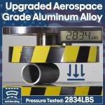 KBLOONG 25FT Black 11‑Gauge Heavy Duty Aluminum Flagpole Kit with Solar Light, 3x5 Embroidered Nylon USA Banner,Outside House In‑Ground, 120MPH Wind Rated
