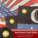 One Nation Under God Jesus Flag 3x5 Ft Outdoor God Bless America Flag Double Sided Mirror Printing American Eagle Christian Flags for House Yard Sign Patriotic Banner Decor