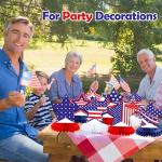 Spiareal 10 Pcs Veterans Day Honeycomb Centerpieces 3D Patriotic Centerpiece Memorial Day Red White Blue American Flag Star Table Decor for Home Office Party Decor Supplies Indoor 4th of July