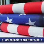 FLAGWIX 3x5 Patriotic American Flags for Outside, One Nation Under God American Jesus Flag - Double Sided, Heavy Duty Canvas, Fade Resistant - Home Decor Indoor, Outdoor Decor Flag with Grommets