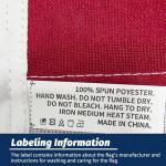 American Flag for Outside 4x6 FT, Deluxe Heavy Duty Spun Polyster, TearProof and Waterproof Super Tough Series, All Weather High Wind USA US Flag with Embroidered Stars, Sewn Stripes, Brass Grommets