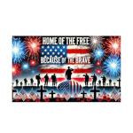 BlissYard Memorial Day Party Background Banner America Independence Day Backdrop 71 x 43 Inch Patriotic National Holiday 4th of July Veterans Day Memorial Day Indoor Outdoor Supplies