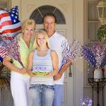 Giegxin 32 Pack Labor Day Tables Centerpieces Red White Blue Patriotic Berry Stem Picks for Vase, 17 Inches Artificial Floral Picks for 4th of July Memorial Day Decoration, Glittery Branches Ornament