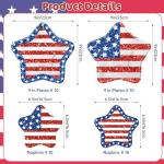 40 Pcs 4th of July Paper Plates and Napkins Sets - Patriotic Party Supplies Tableware, Disposable Paper Plates Napkins Kit for Independence Day July 4th Party Decorations Table Decor, Serves 20