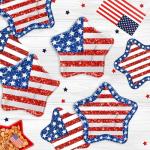 40 Pcs 4th of July Paper Plates and Napkins Sets - Patriotic Party Supplies Tableware, Disposable Paper Plates Napkins Kit for Independence Day July 4th Party Decorations Table Decor, Serves 20