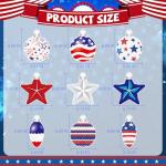 YQUQWN 48 PCS 4th of July Hangings Swirl Decorations, Independence Day Patriotic Party Supplies, No DIY Ceiling Streamers Decor for Holiday Birthday Wedding Veteran Day Tree Red White Blue Decorations