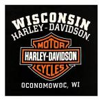 Harley-Davidson Men's Custom Freedom Short Sleeve Crew Neck Tee - Black (2XL)