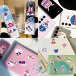 100pcs 4th of July Theme Waterproof Vinyl Stickers - Patriotic Independence Day & Party Favors Decorations for Laptop, Water Bottle, Skateboard