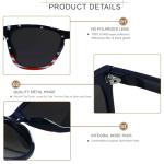 ANDWOOD American Flag Sunglasses Polarized Womens Mens Trendy Classic Retro USA America Sun glasses