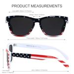 ANDWOOD American Flag Sunglasses Polarized Womens Mens Trendy Classic Retro USA America Sun glasses