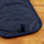 MARTHA STEWART Americana Star Gihgham Oven Mitt & Pot Holder Set, 100% Cotton, Heat Resistant, Patriotic USA America Decor, Red/White/Blue, 7"x13" & 7"x10"