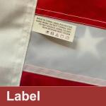 American Flag Pole Sleeve Banner Style 2.5x4 Ft USA US Flag Embroidered Stars Heavy Duty Durable For Outdoor Outside(No Grommets)