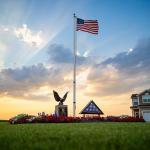 KBLOONG 30FT Heavy Duty Flag Pole for Outside House,Gray 11-Gauge Thick Design,Aerospace-Grade Aluminum Flagpole Kit,3x5 Embroidered Nylon Flag,120MPH Wind Rated Flagpoles, In-Ground