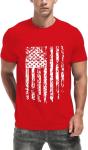 NEWKA Mens American Flag Shirt USA Tshirts Patriotic 4th of July T-Shirt Memorial Day Tee Tops