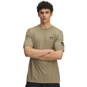 Under Armour Men's Freedom Flag Short Sleeve T Shirt, (499) Federal Tan / / Black, X-Large