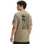 Under Armour Men's Freedom Flag Short Sleeve T Shirt, (499) Federal Tan / / Black, X-Large