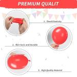 Red and Blue Balloons, 50pcs 12 Inch Navy Pearl Light Latex Balloon Confetti for Birthday Britain Sporting White 4th of July Independence Day Party Decorations